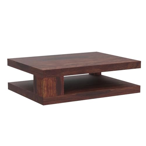 Image of Mamta Decoration Sheesham Wood Rectangle Shape Coffee Table for Living Room | Center Table | Brown