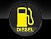 Fuel Diesel Only Fuel Cap Sticker, Yellow