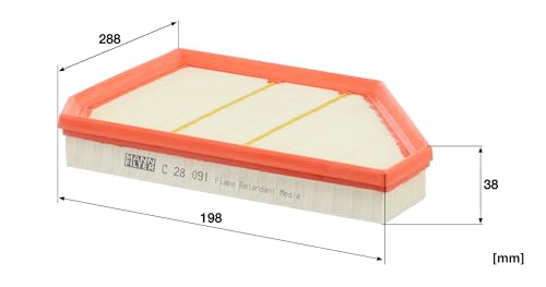 Filtre à air MANN-FILTER C 28 091 pour auto et utilitaire