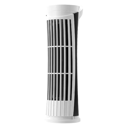 Genérico Ventilador de Torre Sin Aspas | Soplador Recargable USB | Ventilador de Escritorio Sin Aspas con LED para Dormitorio Cocina Interior Viajes Coche