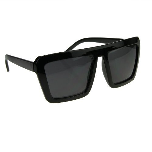 BXT -  Occhiali da sole - Uomo Grey Lens+Gloss Black Frame