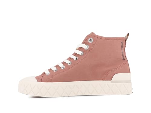 Image of Palladium Unisex Palla Ace Mid Organic Canvas Lace Up Sneaker