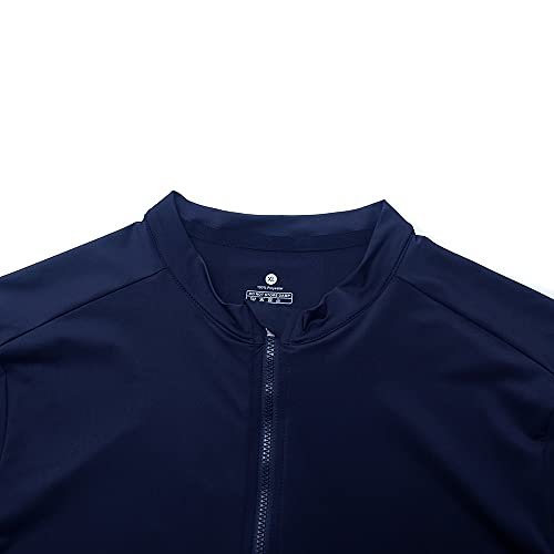 YKYWBIKE Cycling Jersey Men Aero Race Fit, Road Bike Jersey Short Sleeved Moisture Wicking, Breathable,Zip Pocket,UPF50＋