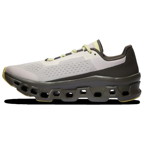 On Cloudmonster - Men's Casual Running Shoes(Pearl/Thorn/Volt)2