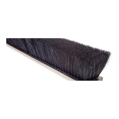 Image of Model 724 Horsehair Floor Broom - 24 inch Wide, 3 inch Trim, 48 inch Handle - Premium 100% Horsehair Broom for Smooth, Dry Floors