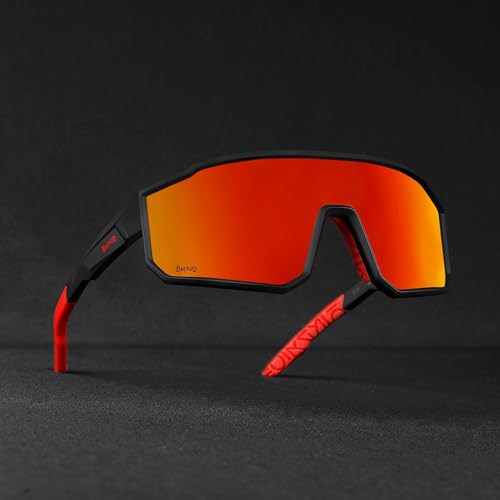Image of OKNO Eyewearlabs Sunglasses For Men & Women | Polarized Sports Over-Sized Unilens Wrap-Around Branded Stylish Spectacles | 100% UV Protection Shades | Cricket Sports Cycling Driving Trekking & More