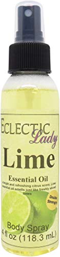 Eclectic Lady Lime Body Spray, Double Strength, 4 ounces, Body Mist for Women with Clean, Light & Gentle Fragrance, Cologne with Soft, Subtle Aroma For Daily Use