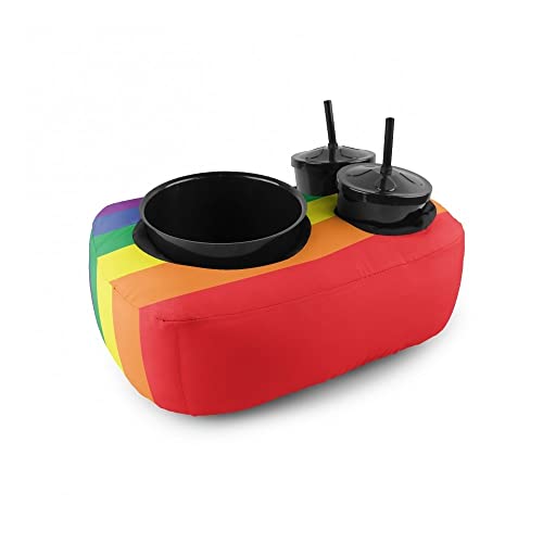 Fábrica Geek Almofada Porta Pipoca Arco-íris 11 cm x 40 cm x 32 c...