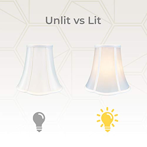 Royal Designs, Inc. Bottom Scalloped Bell Lamp Shade, BSO-703-10WH, 5 x 10 x 8.25, White by Royal Designs, Inc. - Image 3