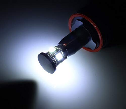 Ijdmtoy 360-Degree Xenon White 20W High Power H8 Led Angel Eyes Compatible With Bmw E60 E61 E90 E92 E70 E71 E82 E89 1 3 5 Series X5 X6 Z4 #TOP3