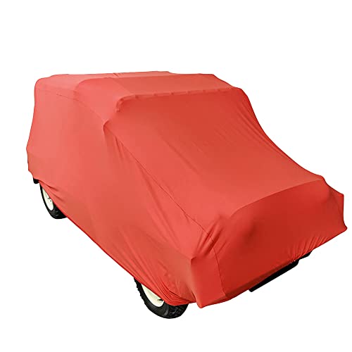 Bâche d'intérieur évite poussière et rayures housse rouge Mini Moke - 6