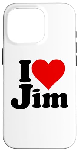 I LOVE HEART JIM JAMES JIMMY NAMEE ON A TEE �X�}�z�P�[�X iPhone 16 Pro �p