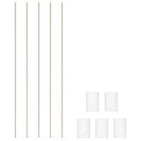 stonylab 5 Stück Magnesium Platten, 99,99% 1 * 10 * 15 mm Magnesium Anode, Flache Metallfolienelektrode mit Kupfer Draht für Zelle Labor Forschung