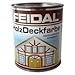 Produktbild Feidal Holzdeckfarbe v. Fachhandel Farbton rotbraun (schwedenrot ), seidenglänzend / Industrie Dauerschutzfarbe / Wetterschutzfarbe / 750 ml