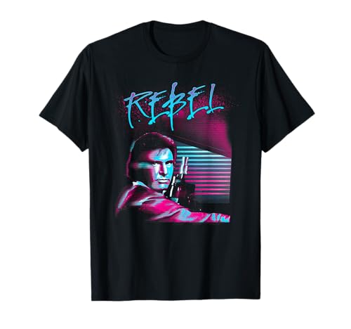 T-shirt Star Wars Han Solo Rebel pour homme au style geek retro