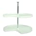 Knape & Vogt PKN28ST-W Kidney Shaped Polymer Lazy Susan, 31.5 x 28 x 28-Inch