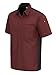 Red Kap Men's Airflow Cook Shirt with Oilblok, Merlot Heather with Black Mesh, Large