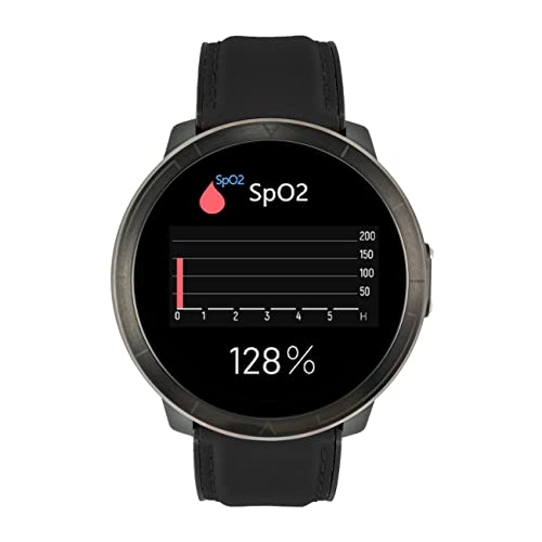 Watchmark Smartwatch WM18 Pelle Nera, Nero, M, Casual - 4