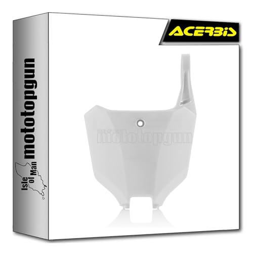 Plaque numéro avant Acerbis blanc 0024309.030 pour moto Honda CRF 250 R 2022 Mototopgun
