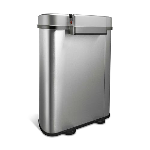 Caneca de basura con sensor y doble compartimento 18.5 gal miniatura 2