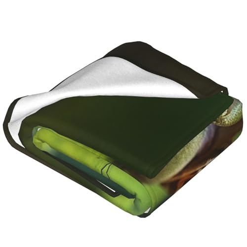 Couverture flanelle microfibre légère et pelucheuse motif grenouille - 4