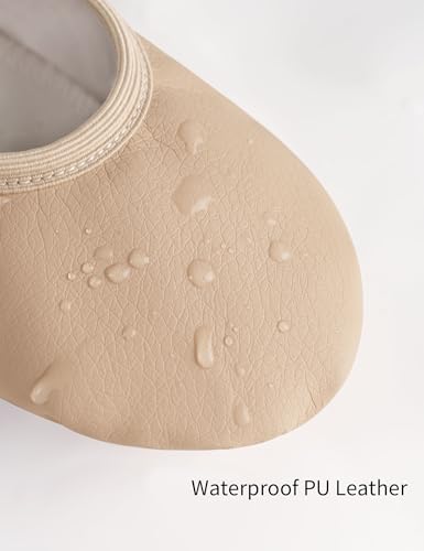 Phoeswan Ballet Shoes for Girls, PU Leather Girls Dance Slippers for Toddler/Little Kid/Big Kid4