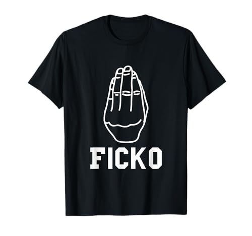 Lustige Italienische Handgeste Figgo Grafik Ficko T-Shirt