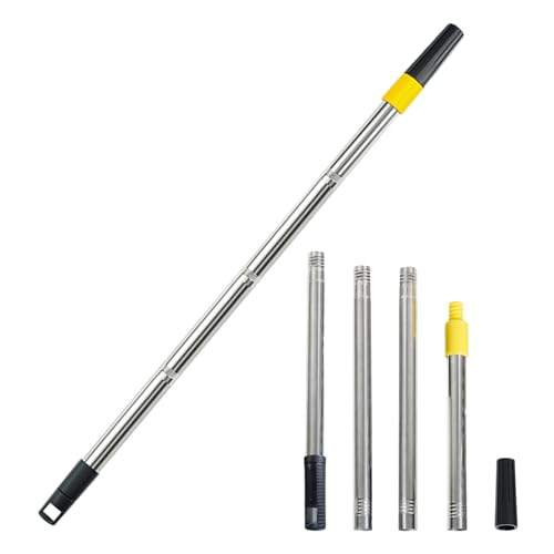 Tuxuseo Barra telescópica, extensible, extensible, barra de acero inoxidable antideslizante con gran capacidad de carga, para pintura, limpieza de casa, jardín