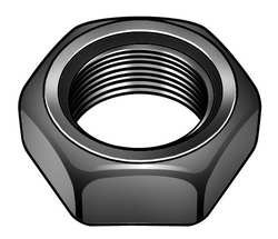 M12-1.75 Plain Finish A4 Stainless Steel Thin Jam Hex Nuts, 10 pk.