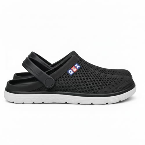 Image of Men Clogs Quick Dry Mesh Walking Clogs Lightweight EVA Arch Support Slip On Mules - Waterproof Anti Skid Outdoor Indoor Beach Pool Sandals