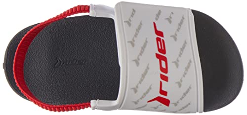 Rider Kids Full 86 Baby, Sandália Slide Bebê Meninos, AZUL/BRANCO/VERMELHO, 20/21