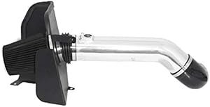 4 Inch Cold Air Intake Filter Kit & Heat Shield for 2009-2014 Silverado 1500 GMC Sierra 1500 Yukon Cadillac Escalade ESV EXT (Silver & Black)