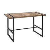 OFM Modern Metal O-Frame Computer Desk, 48', Knotty Oak