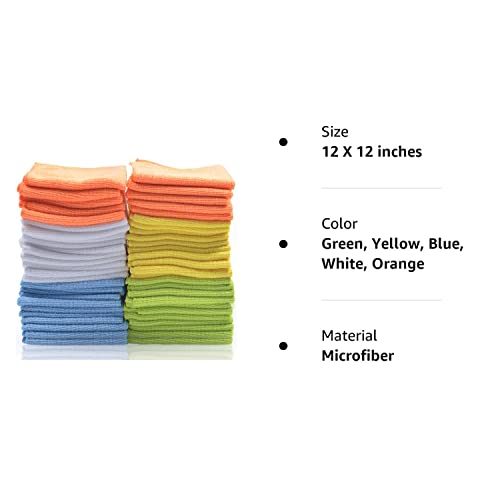Best Microfiber Cleaning Cloths – Pack Of 50 Towels #TOP4