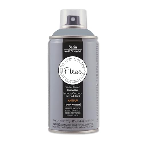 FLEUR DESIGNER'S PAINT | Vernice Spray ad Alta Resistenza e Base Solvente, Fleur Vernice Spray V02, Satinata UV, Formato 300 ml