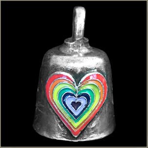 LGBT Pride Gremlin Bell Guardian Biker Harley Motorcycle Good Luck Charm