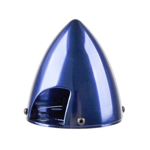 RC Model 2.5in Plane Aluminum Spinner 2 Blade Spinner Special Drilled with Prop Adapte (Blue)