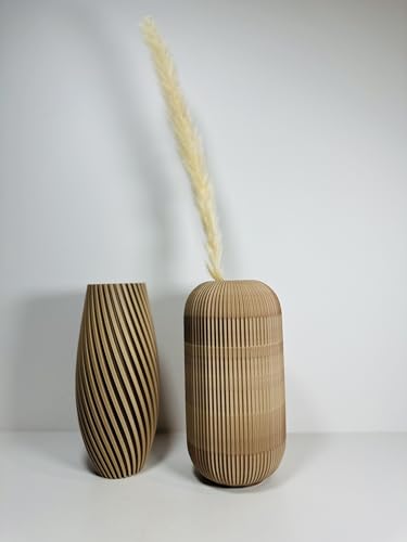 Vase en bois Hadès décoration table pour maison moderne