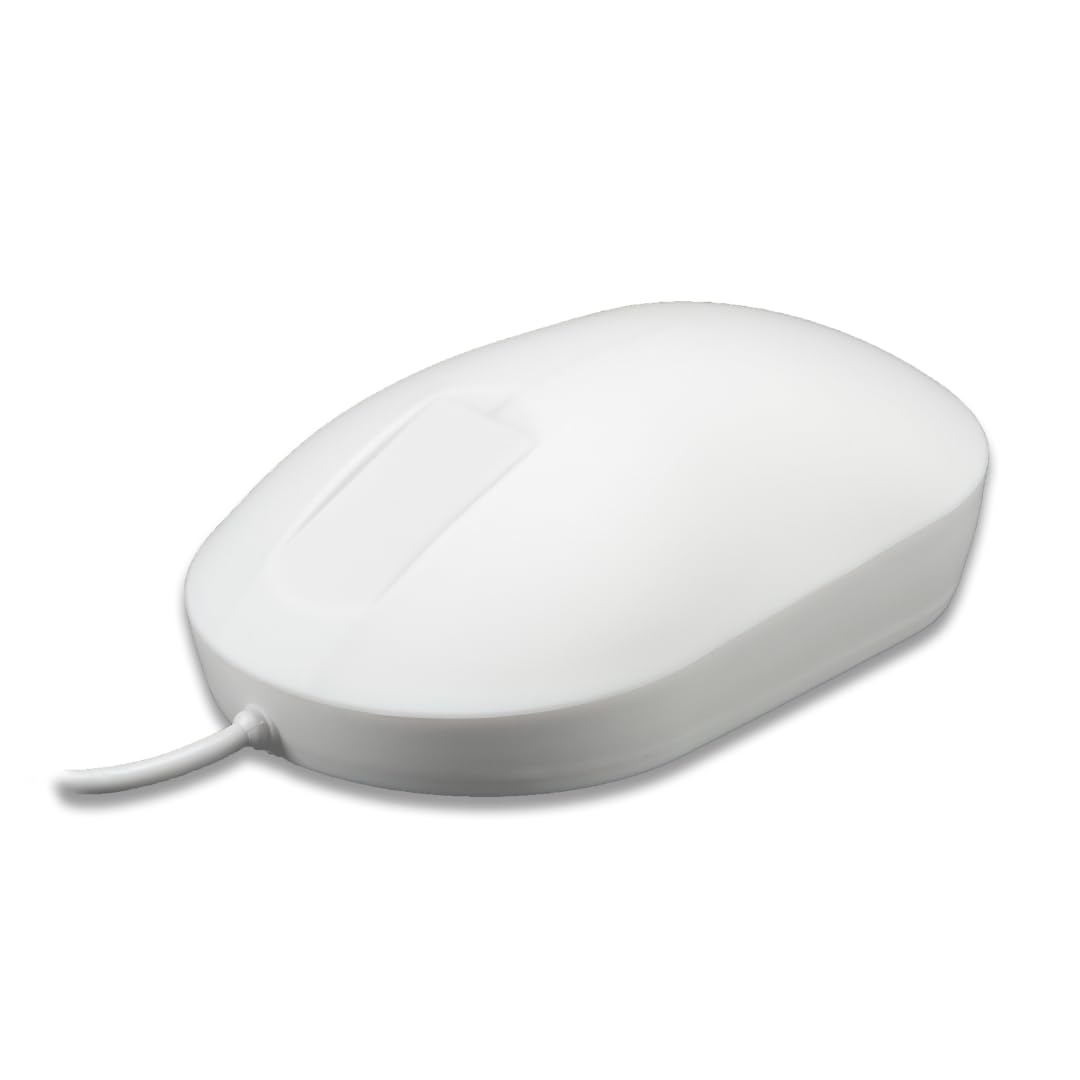 PUREKEYS Medical Mouse Touch Scroll USB-Cabled White