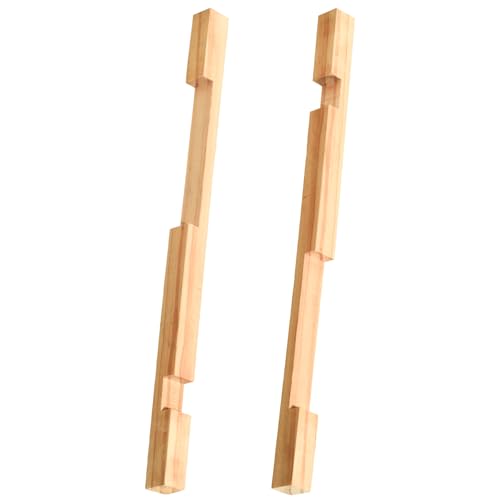 Duseu 2 Pack Bee Hive Entrance Reducer 10 Frame Wood Beehive Entrance Reducer Beekeeping Supplies Hive Entrance Protector for Beekeeping