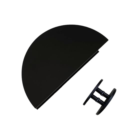 SakuRiver 頑丈な半円形ドアハンドル、アルミ合金製両面ドアハンドルプッシュプル、商業用大型ドアプル(Black,40cm (15 3/4in))