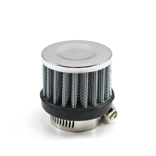 Filtre à air universel 25mm argent pour ventilation de carter de moto et voiture