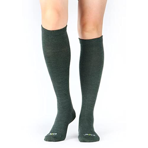Image of ja vie 80% Merino Wool Ultra Soft 15-20mmHg Graduated Compression Socks for Women & Men