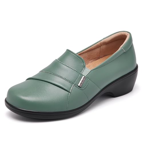 Image of UZB Loafers for Women Dress Shoes Low Heel Slip On Shoes Casual Work Office Dressy Shoes