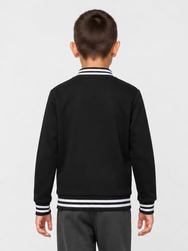 Image of LittleSpring Boys Girls Varsity Baseball Jacket Zip Up Bomber Jacket Thin 2-10Years