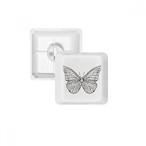 Keycaps PBT Papillon pour Clavier Mécanique Blanc OEM R4