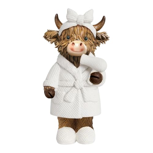 Animal Rustique Réaliste Mini Vaches Figurines de Vache Miniature Maison - 2