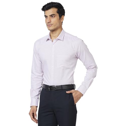 Image of Park Avenue Men's Pure Cotton Checks Pattern Slim Fit Semi Cutaway Collar Full Sleeve Formal Shirt