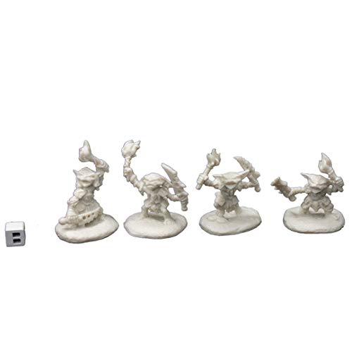 Reaper 89002: Goblin Pyros (4) Pathfinder Bones Plastic Miniatures