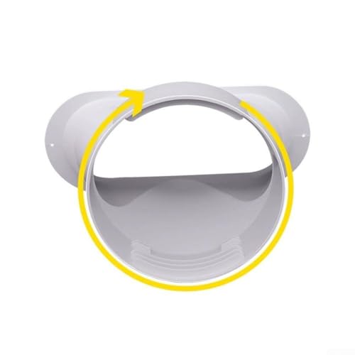 Honseadek Deflector de sellado para conducto de escape de 13 cm, adaptador de boquilla plana para ventilación de CA, compatible con unidades de aire acondicionado